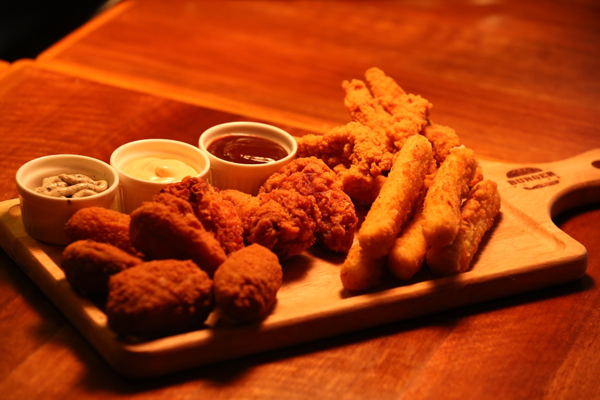 Jerk wings with house dipping sauces